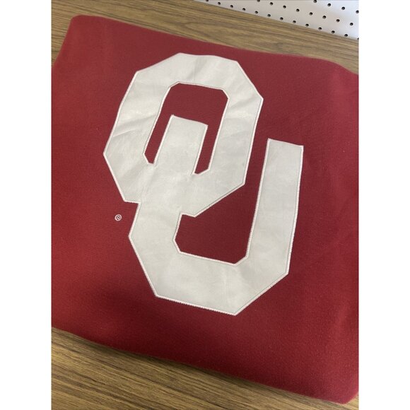 OU Sooners Classic Throw Blanket Approx 56x80 Fleece Boomer Sooner - Picture 3 of 6